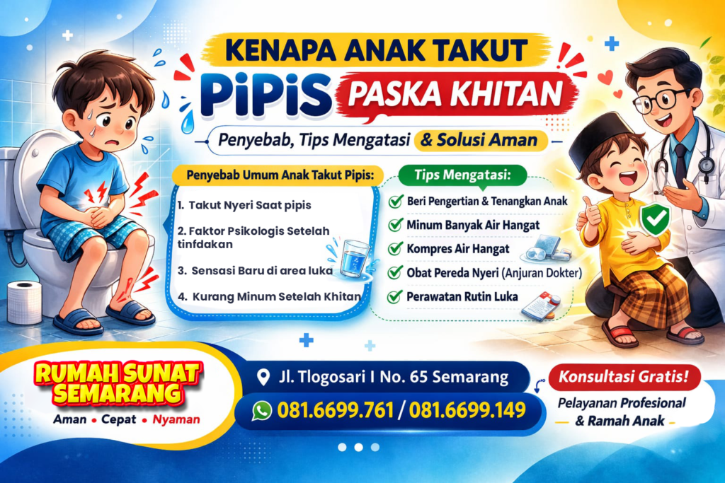 Kenapa Anak Takut Pipis Paska Khitan - rumah sunat semarang