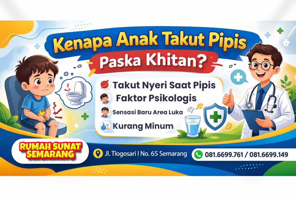 Kenapa anak takut pipis setelah sunat