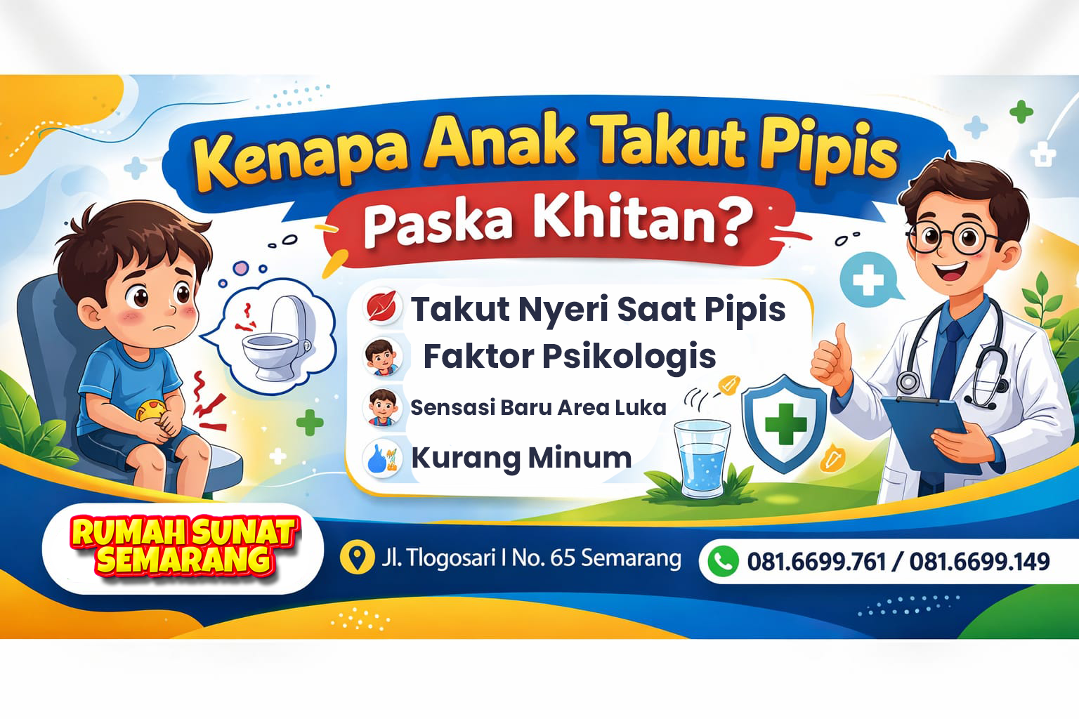 Kenapa anak takut pipis setelah sunat
